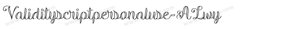 Validityscriptpersonaluse-ALwyg字体转换