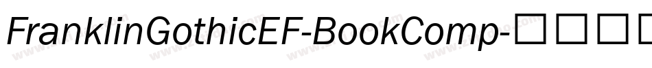 FranklinGothicEF-BookComp字体转换