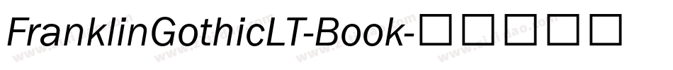 FranklinGothicLT-Book字体转换