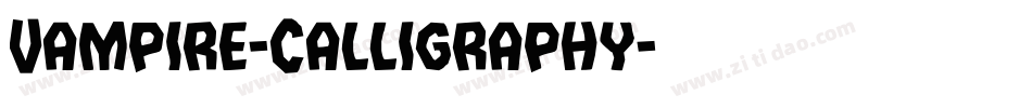 Vampire-Calligraphy字体转换