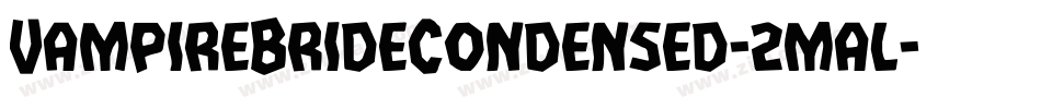 VampireBrideCondensed-2mal字体转换