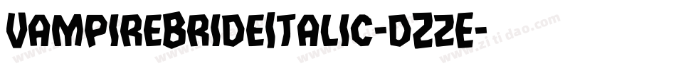 VampireBrideItalic-dZzE字体转换