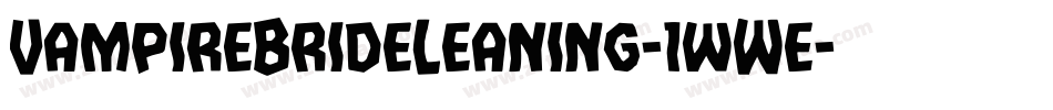 VampireBrideLeaning-1wWe字体转换
