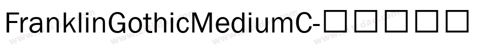 FranklinGothicMediumC字体转换