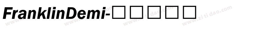 FranklinDemi字体转换