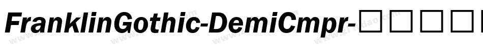 FranklinGothic-DemiCmpr字体转换