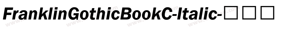 FranklinGothicBookC-Italic字体转换