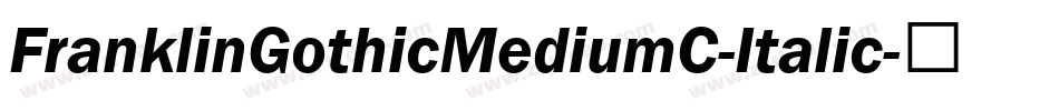 FranklinGothicMediumC-Italic字体转换