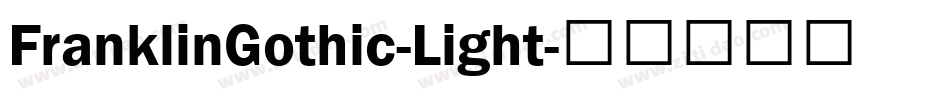 FranklinGothic-Light字体转换
