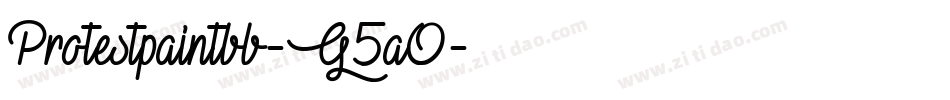 Protestpaintbb-G5aO字体转换