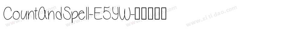 CountAndSpell-E5YW字体转换
