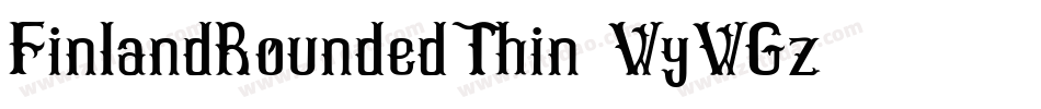 FinlandRoundedThin-WyWGz字体转换