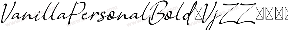 VanillaPersonalBold-VjZZ字体转换