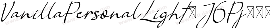 VanillaPersonalLight-J6Pj字体转换