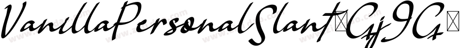 VanillaPersonalSlant-Gj9G字体转换