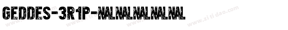 Geddes-3r1p字体转换 Geddes-3r1p字体转换
