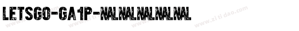 Letsgo-gA1p字体转换