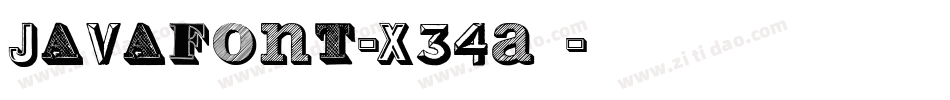 Javafont-X34A9字体转换