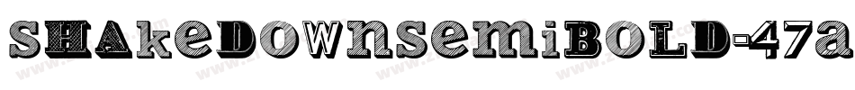ShakedownSemibold-47A9字体转换