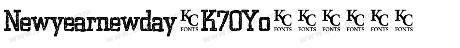 Newyearnewday-K70Yo字体转换
