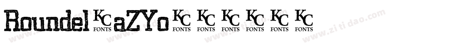 Roundel-aZYo字体转换