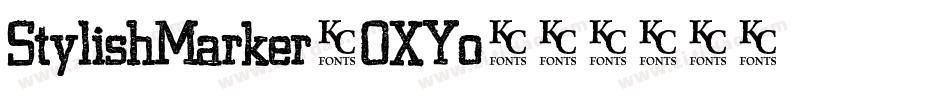 StylishMarker-OXYo字体转换