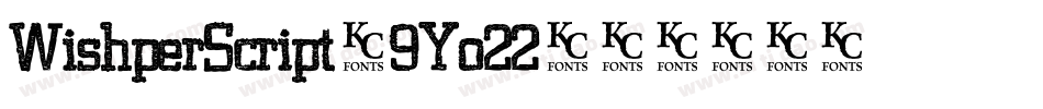 WishperScript-9Yo22字体转换