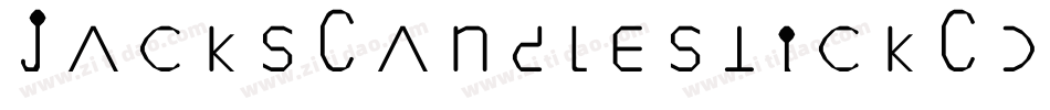 JacksCandlestickCondRotal-3Dgy字体转换 JacksCandlestickCondRotal-3Dgy字体转换