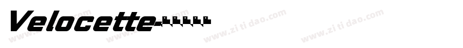 Velocette字体转换