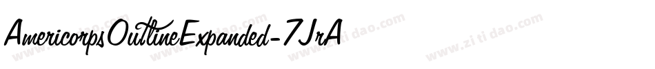 AmericorpsOutlineExpanded-7JrA字体转换