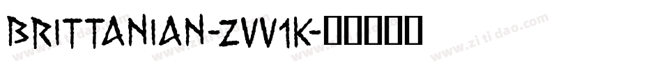 Brittanian-ZVV1K字体转换