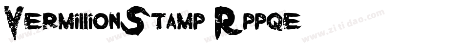 VermillionStamp-Rppqe字体转换