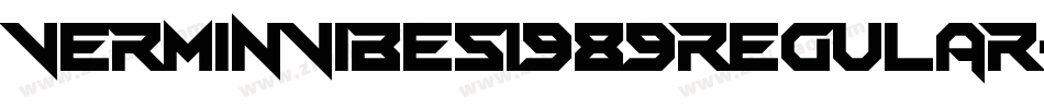 VerminVibes1989Regular-m77m字体转换