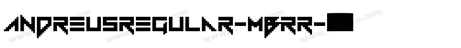 AndreusRegular-MBrr字体转换
