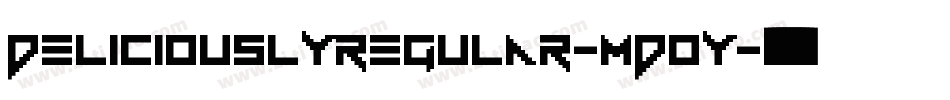 DeliciouslyRegular-MDoY字体转换