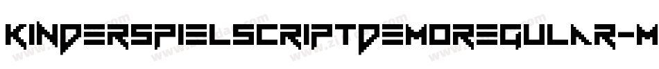 KinderspielScriptDemoRegular-M6xr字体转换