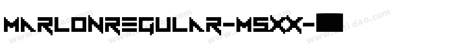 MarlonRegular-M5Xx字体转换