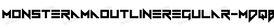 MonsteramaOutlineRegular-MDqB字体转换