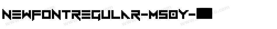 NewfontRegular-M50Y字体转换