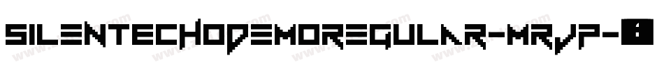 SilentEchoDemoRegular-MRjp字体转换 SilentEchoDemoRegular-MRjp字体转换