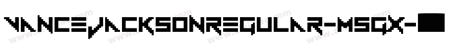 VanceJacksonRegular-m5Gx字体转换