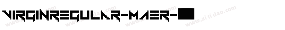 VirginRegular-MAer字体转换