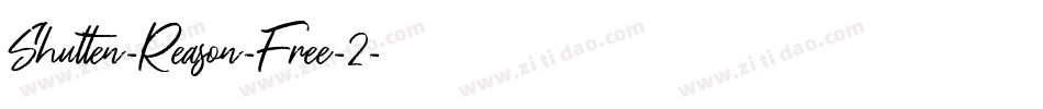 Shutten-Reason-Free-2字体转换
