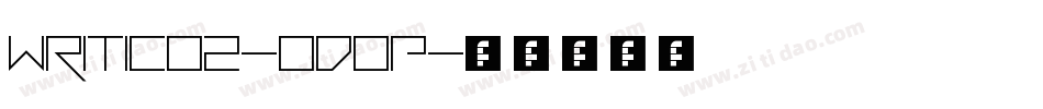 Writico2-OdoP字体转换