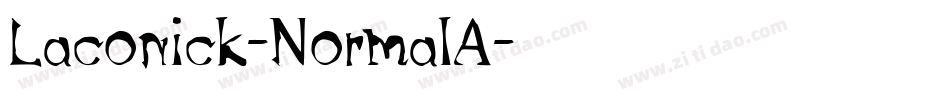 Laconick-NormalA字体转换