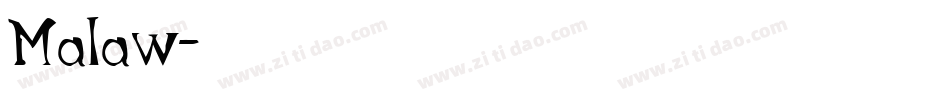 Malaw字体转换