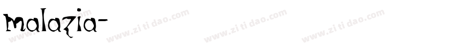 malazia字体转换
