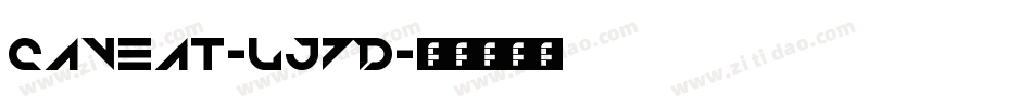 Caveat-lJ7D字体转换