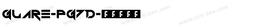 Glare-pg7D字体转换