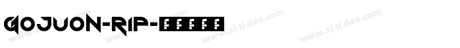 Gojuon-r1p字体转换